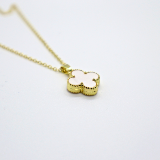 Clover Cleef Necklace, 18k Gold Plated